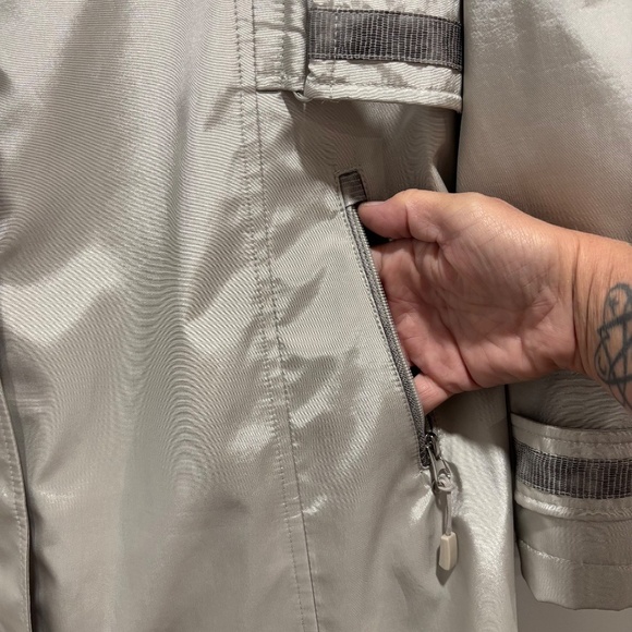 Fennelli London women's silver/grey hooded jacket size 16 - Picture 7 of 16